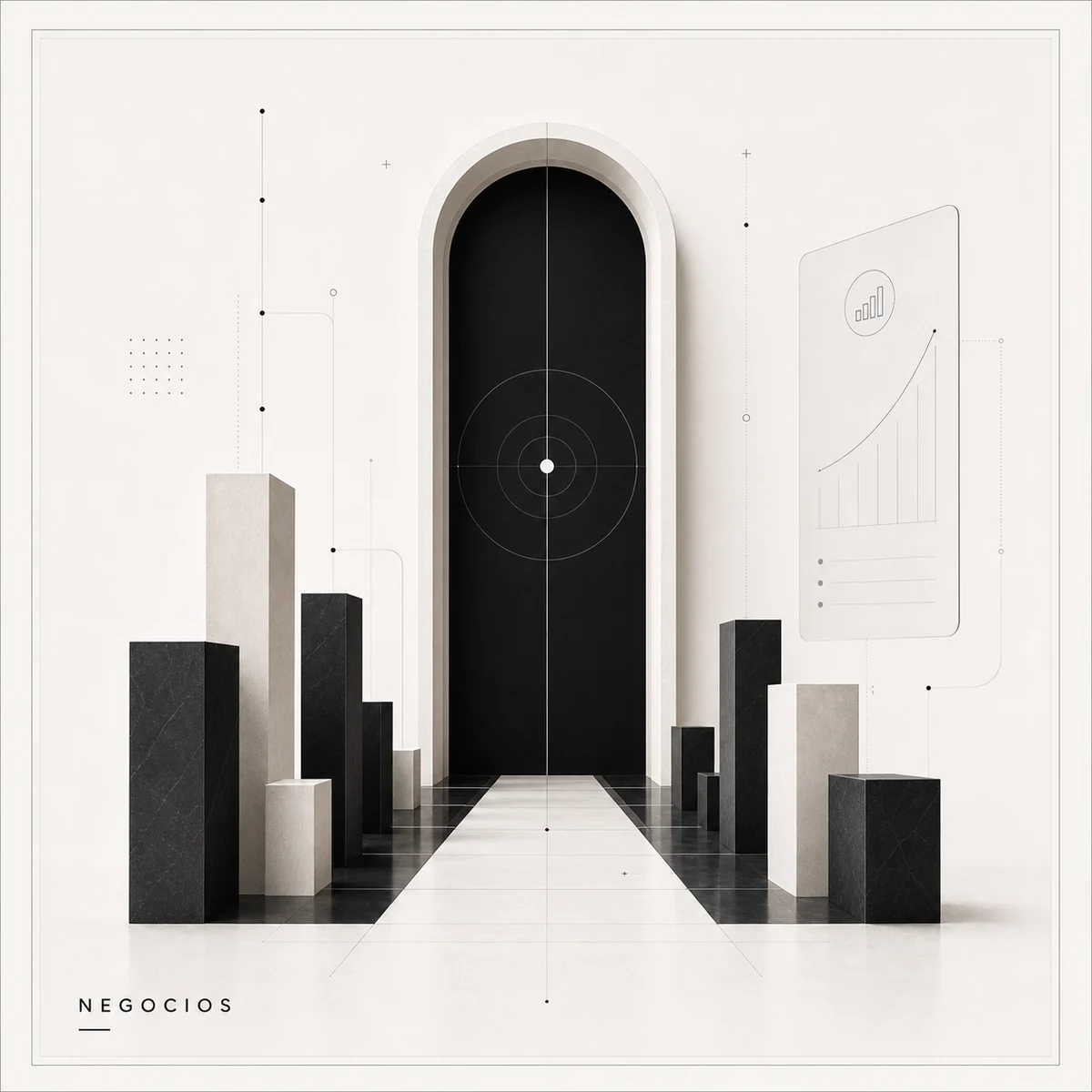 Visual arquitectónico de Aetrium Negocios